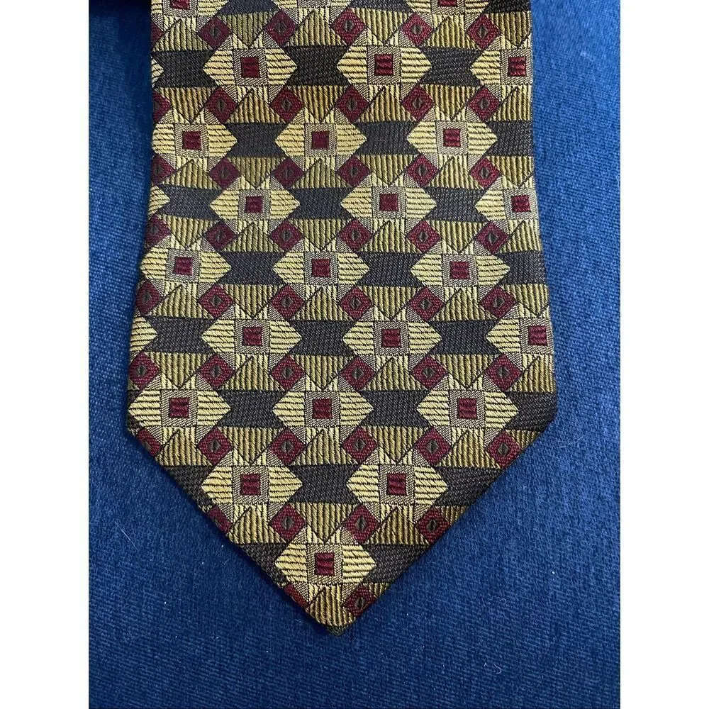 Vintage Robert Talbott Nordstrom Men’s Geometric Style Silk Tie